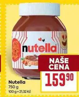 Billa Nutella 750 g nabídka