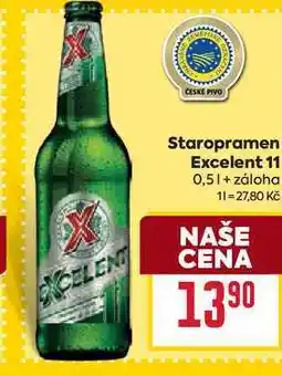 Billa Staropramen Excelent 11 0,5l nabídka