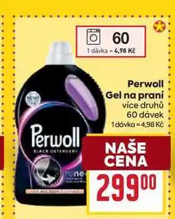 Billa Perwoll Gel na praní více druhů 60 dávek nabídka