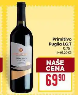 Billa Primitivo Puglia I.G.T 0,75l nabídka