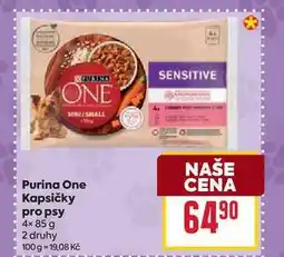 Billa Purina One Kapsičky pro psy 4× 85 g nabídka
