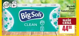 Billa Big Soft Clean Toaletní papír 132 m nabídka