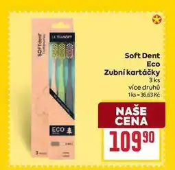 Billa Soft Dent Eco Zubní kartáčky 3 ks nabídka