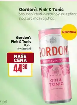Billa Gordon's Pink & Tonic 0,25l nabídka