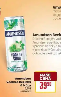Billa Amundsen Vodka & Bezinka & Máta 0,25l nabídka