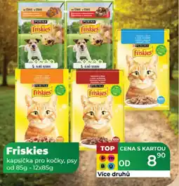 Tamda Foods Friskies kapsička pro kočky, psy nabídka