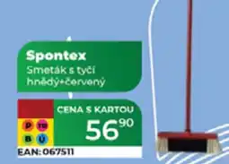 Tamda Foods Spontex Smeták s tyčí hnědý+červený nabídka