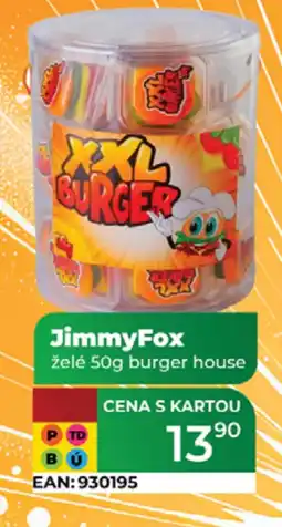Tamda Foods JimmyFox želé burger house nabídka
