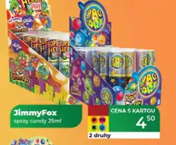 Tamda Foods JimmyFox spray candy nabídka