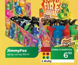 Tamda Foods JimmyFox spray candy nabídka