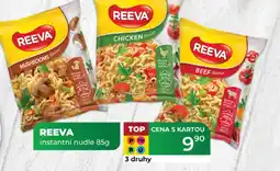 Tamda Foods REEVA instantní nudle nabídka