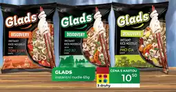 Tamda Foods GLADS instantní nudle nabídka