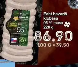 Jip Echt Bavoriš klobása nabídka