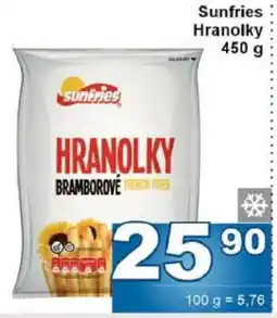 Jip Sunfries hranolky nabídka