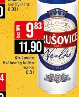 Jip Krušovice Královsky hořké nealko nabídka