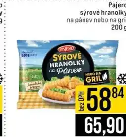 Jip PAJERO Sýrové hranolky nabídka