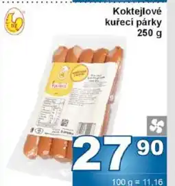 Jip Koktejlové kuřecí párky nabídka
