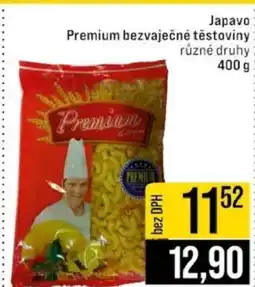 Jip Japavo Premium bezvaječné těstoviny nabídka