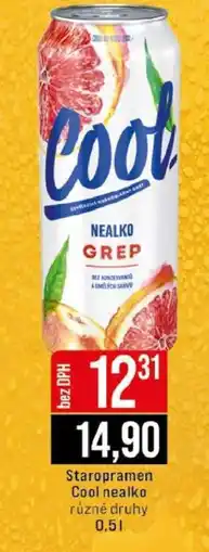 Jip STAROPRAMEN COOL nealko nabídka