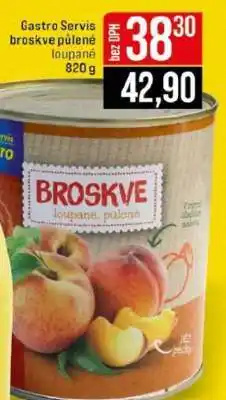 Jip Gastro Servis broskve půlené loupané nabídka