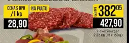 Jip Hovězí burger nabídka