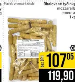 Jip Obalované tyčinky mozzarella emental nabídka