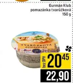Jip Gurmán klub pomazánka tvarůžková nabídka