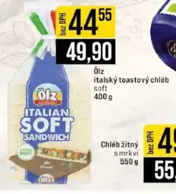 Jip Ölz italský toastový chléb soft nabídka