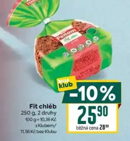 Billa Fit chléb nabídka