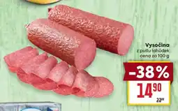 Billa Vysočina nabídka