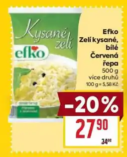 Billa Efko Zeli kysané, bílé Červená řepa nabídka