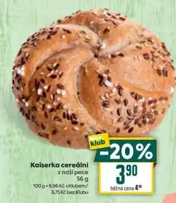 Billa Kaiserka cereální nabídka