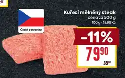 Billa Kuřecí mletý steak nabídka