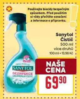 Billa Sanytol čistič nabídka