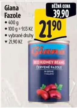 Albert Giana fazole nabídka