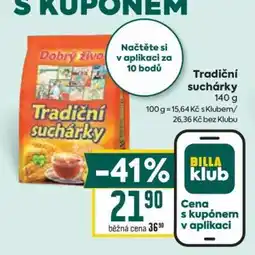Billa Tradiční sušenky nabídka