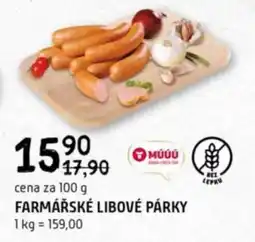 Terno Farmářské libové párky nabídka