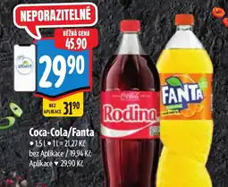 Albert Coca-cola/fanta nabídka
