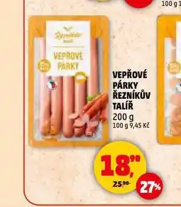 Penny Market Vepřové párky nabídka
