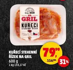 Penny Market Kuřecí stehenní řízek na gril nabídka