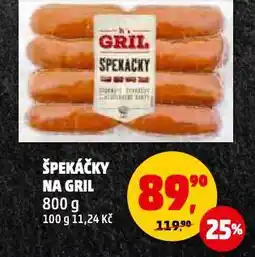 Penny Market Špekáčky na gril nabídka