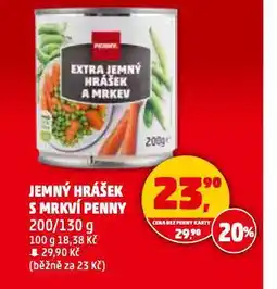 Penny Market Jemný hrášek s mrkví nabídka