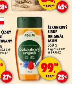 Penny Market Čekankový sirup 4slim nabídka