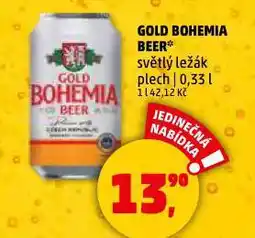 Penny Market Pivo gold bohemia beer nabídka