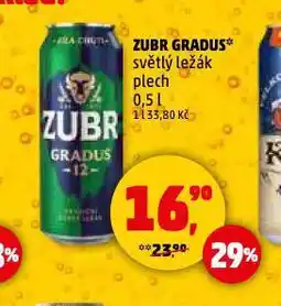 Penny Market Pivo zubr grand nabídka