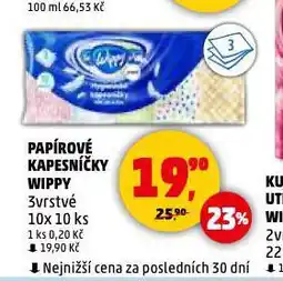Penny Market Wippy papírové kapesníčky nabídka