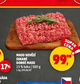 Penny Market Maso hovězí sekané nabídka