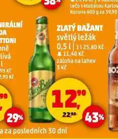 Penny Market Pivo zlatý bažant nabídka