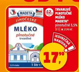 Penny Market Trvanlivé plnotučné mléko nabídka