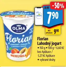 Albert Florian lahodný jogurt nabídka